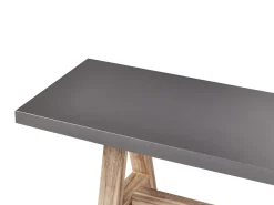 Panchina da giardino TONNARE 200 cm Cemento Grigio
