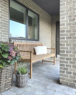 Panchina da giardino VIVARA 160 cm Legno di acacia certificato Marrone chiaro