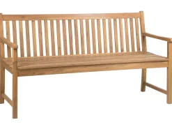 Panchina da giardino VIVARA 160 cm Legno di acacia certificato Marrone chiaro