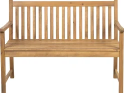 Panchina da giardino VIVARA 120 cm Legno di acacia certificato Marrone chiaro