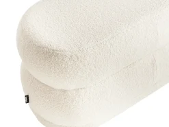 Panchina ELLENDALE Bouclé Bianco sporco