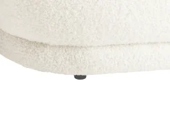 Panchina ELLENDALE Bouclé Bianco sporco