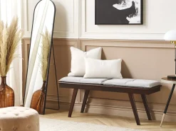 Panchina EXTON Tessuto Marrone scuro/Grigio