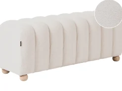 Panchina IDYLLWILD Bouclé Bianco sporco