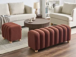 Panchina IDYLLWILD Bouclé Marrone dorato