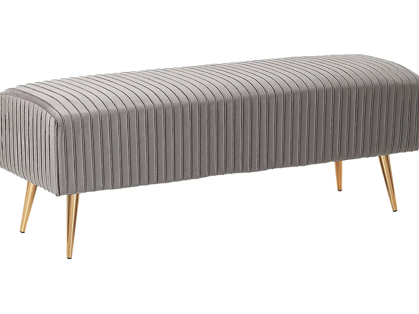 Panchina PATERSON Velluto Grigio chiaro