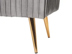 Panchina PATERSON Velluto Grigio chiaro