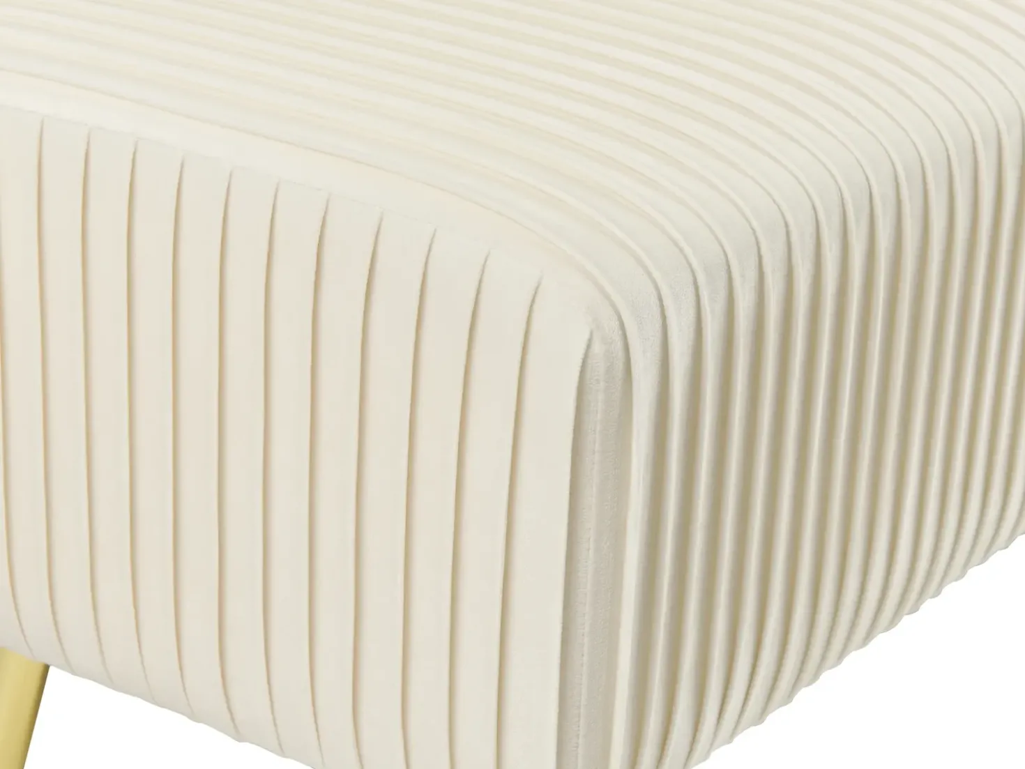 Panchina PATERSON Velluto Bianco sporco