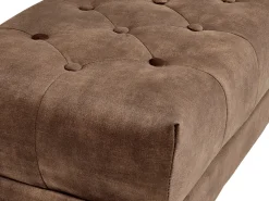 Panchina ROSEVILLE Velluto Marrone scuro