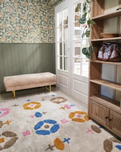 Panchina ROSEVILLE Velluto Beige
