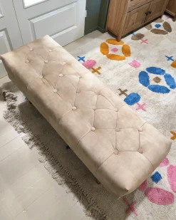 Panchina ROSEVILLE Velluto Beige
