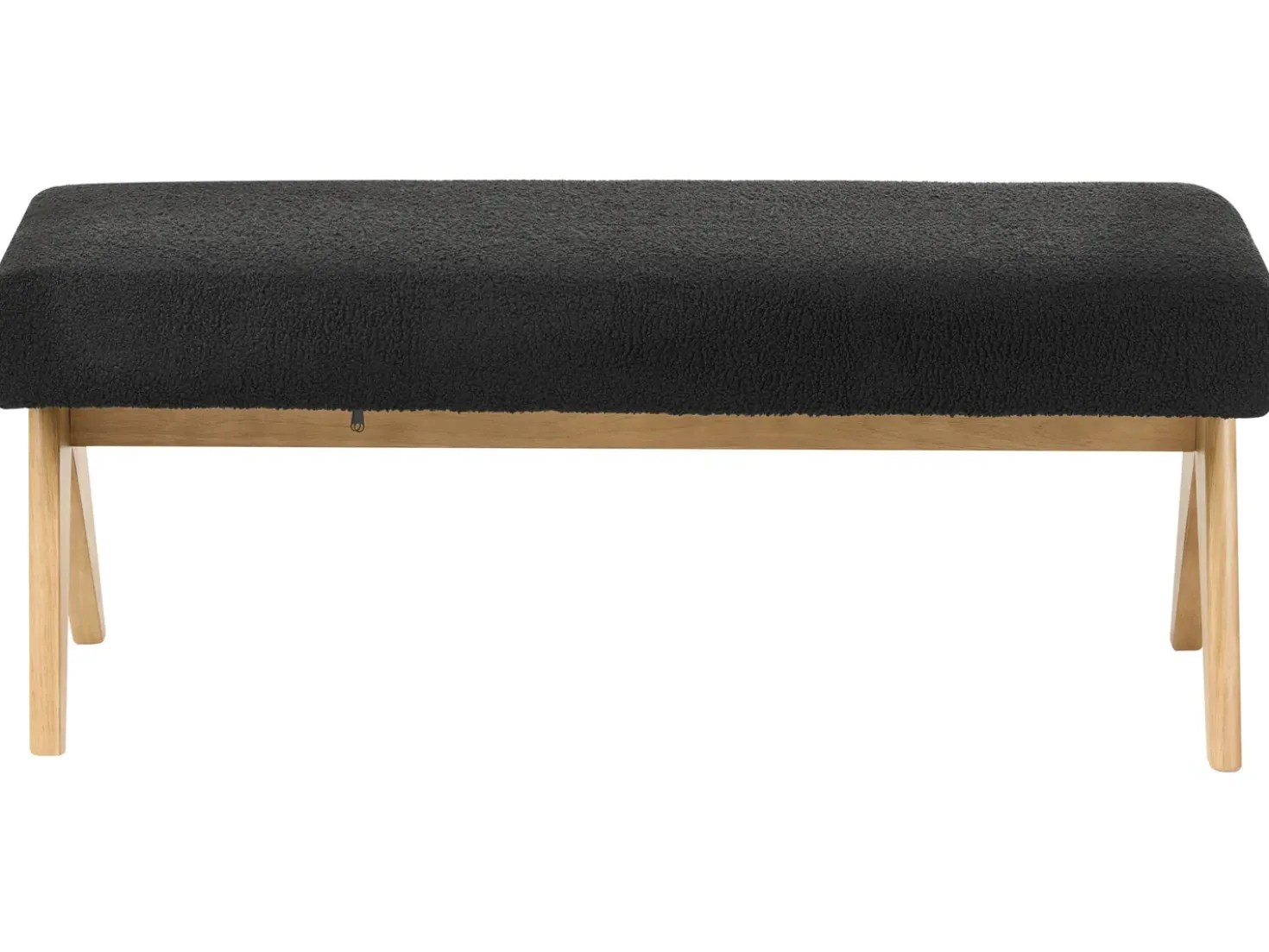 Panchina TAMRE Bouclé Nero/Marrone chiaro