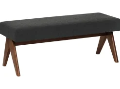 Panchina TAMRE Bouclé Nero/Marrone scuro