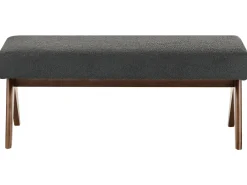 Panchina TAMRE Bouclé Nero/Marrone scuro