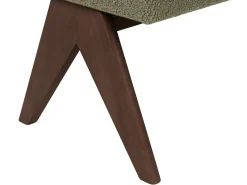 Panchina TAMRE Bouclé Verde/Marrone scuro