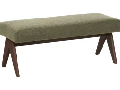 Panchina TAMRE Bouclé Verde/Marrone scuro