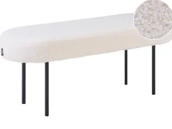 Panchina WOLFEBORO Bouclé Bianco sporco