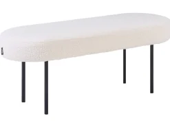 Panchina WOLFEBORO Bouclé Bianco sporco