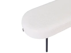 Panchina WOLFEBORO Bouclé Bianco sporco