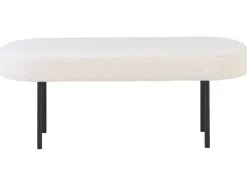 Panchina WOLFEBORO Bouclé Bianco sporco