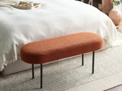 Panchina WOLFEBORO Bouclé Marrone dorato