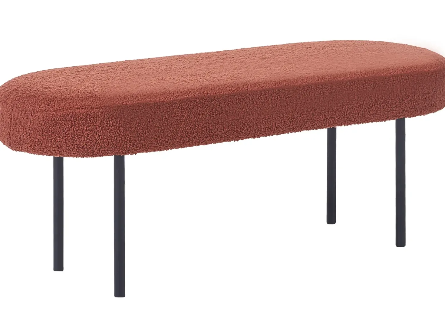 Panchina WOLFEBORO Bouclé Marrone dorato