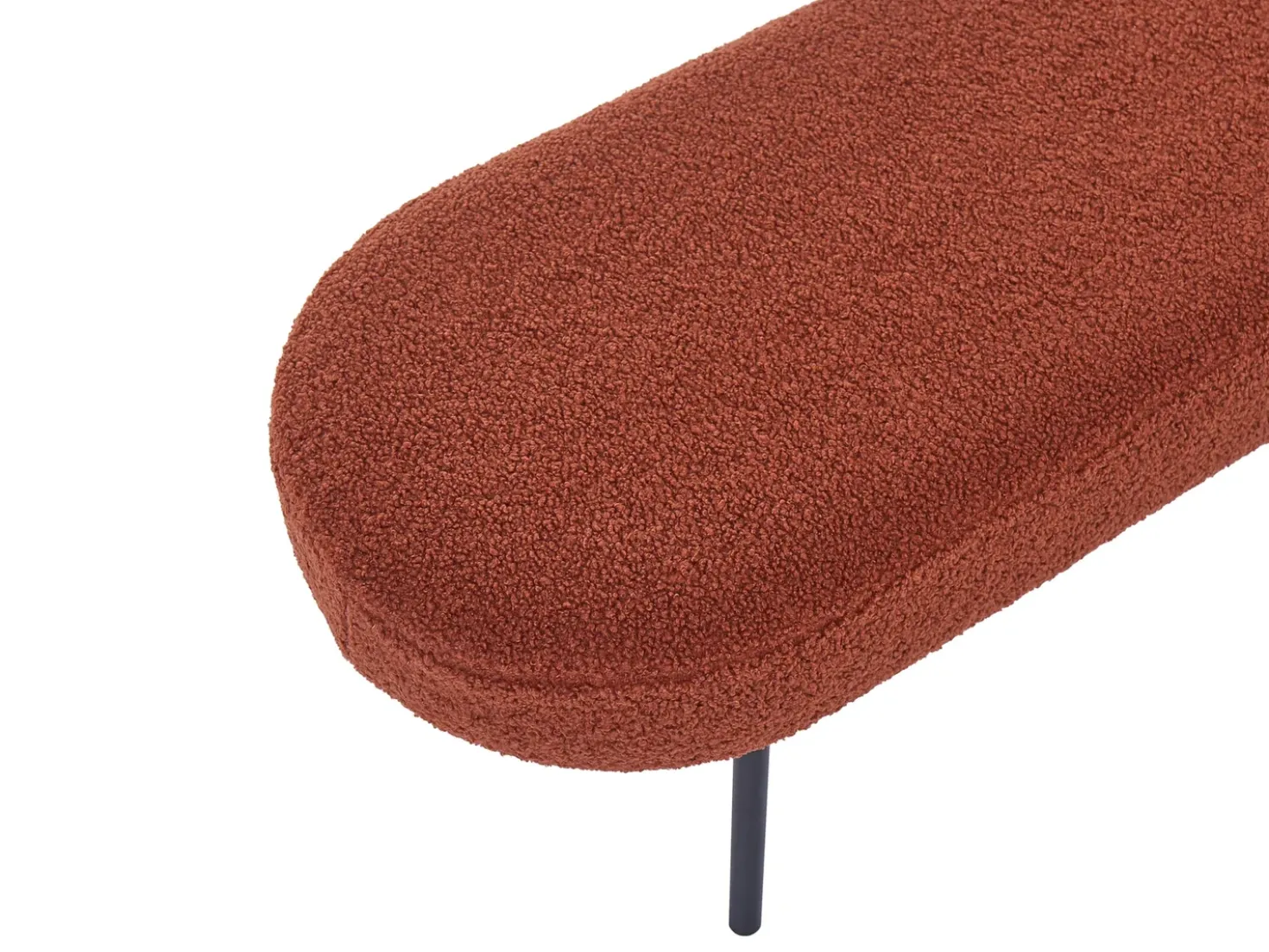 Panchina WOLFEBORO Bouclé Marrone dorato