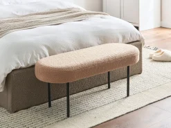 Panchina WOLFEBORO Bouclé Marrone chiaro
