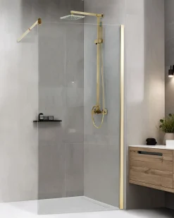 Parete doccia AHAUS 100 x 190 cm Oro