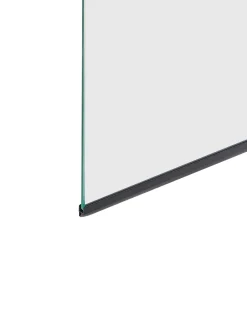 Parete doccia per vasca LAPAN 140 x 80 cm Nero