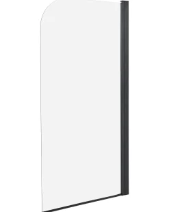 Parete doccia per vasca LAPAN 140 x 80 cm Nero