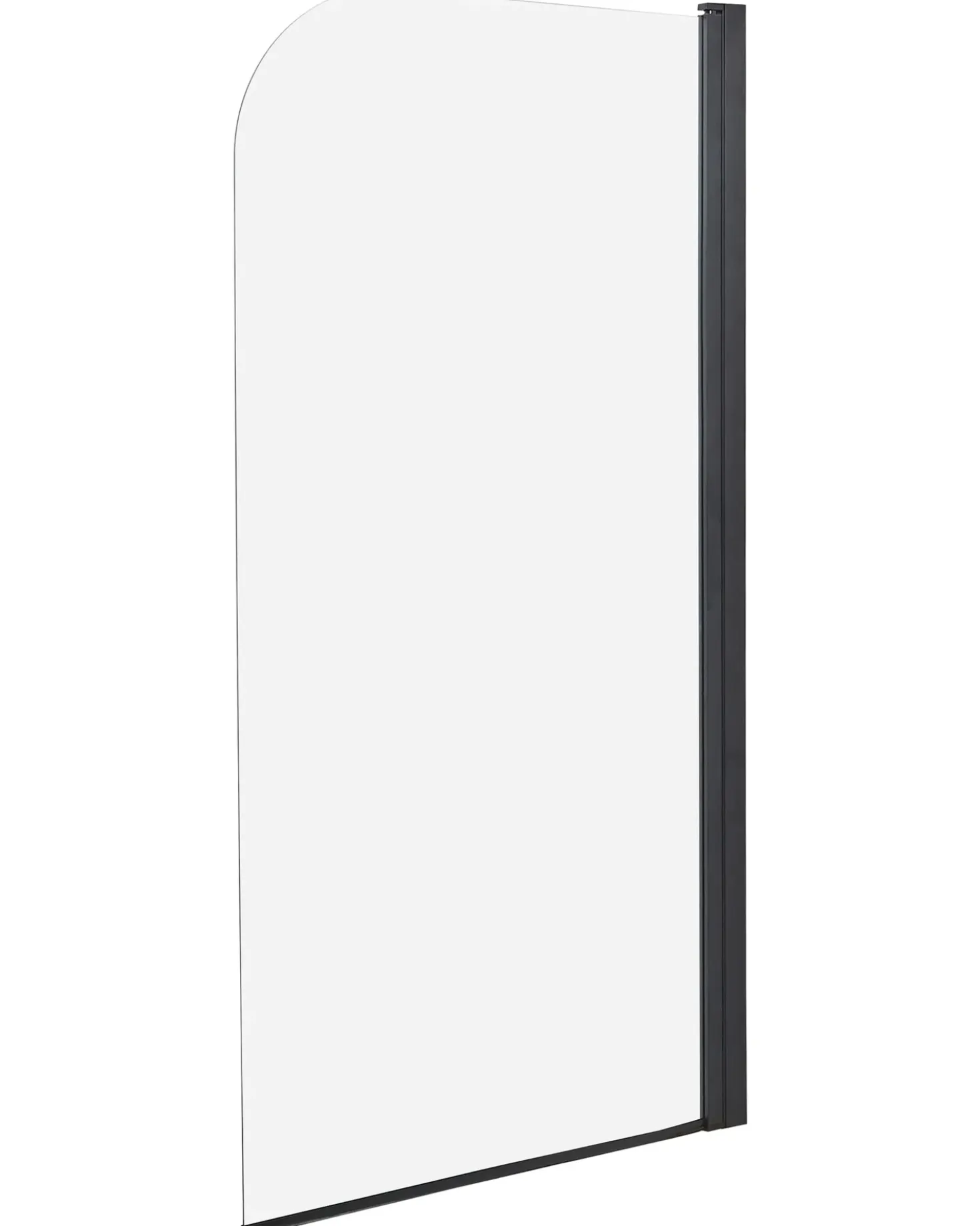Parete doccia per vasca LAPAN 140 x 80 cm Nero