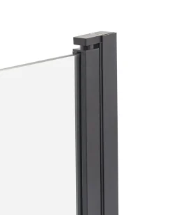 Parete doccia per vasca LAPAN 140 x 80 cm Nero