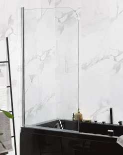 Parete doccia per vasca LAPAN II 140 x 70 cm Argento