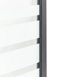 Parete doccia per vasca TUAPI 140 x 120 cm Nero