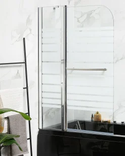 Parete doccia per vasca TUAPI II 140 x 120 cm Argento