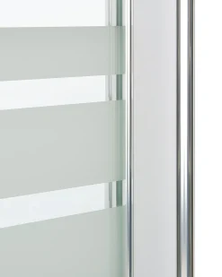 Parete doccia per vasca TUAPI II 140 x 120 cm Argento