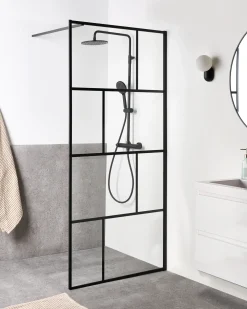 Parete doccia TAPAJOS 90 x 195 cm Nero