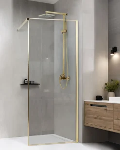 Parete doccia WASPAM 80 x 190 cm Oro