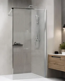 Parete doccia WASPAM 100 x 190 cm Argento