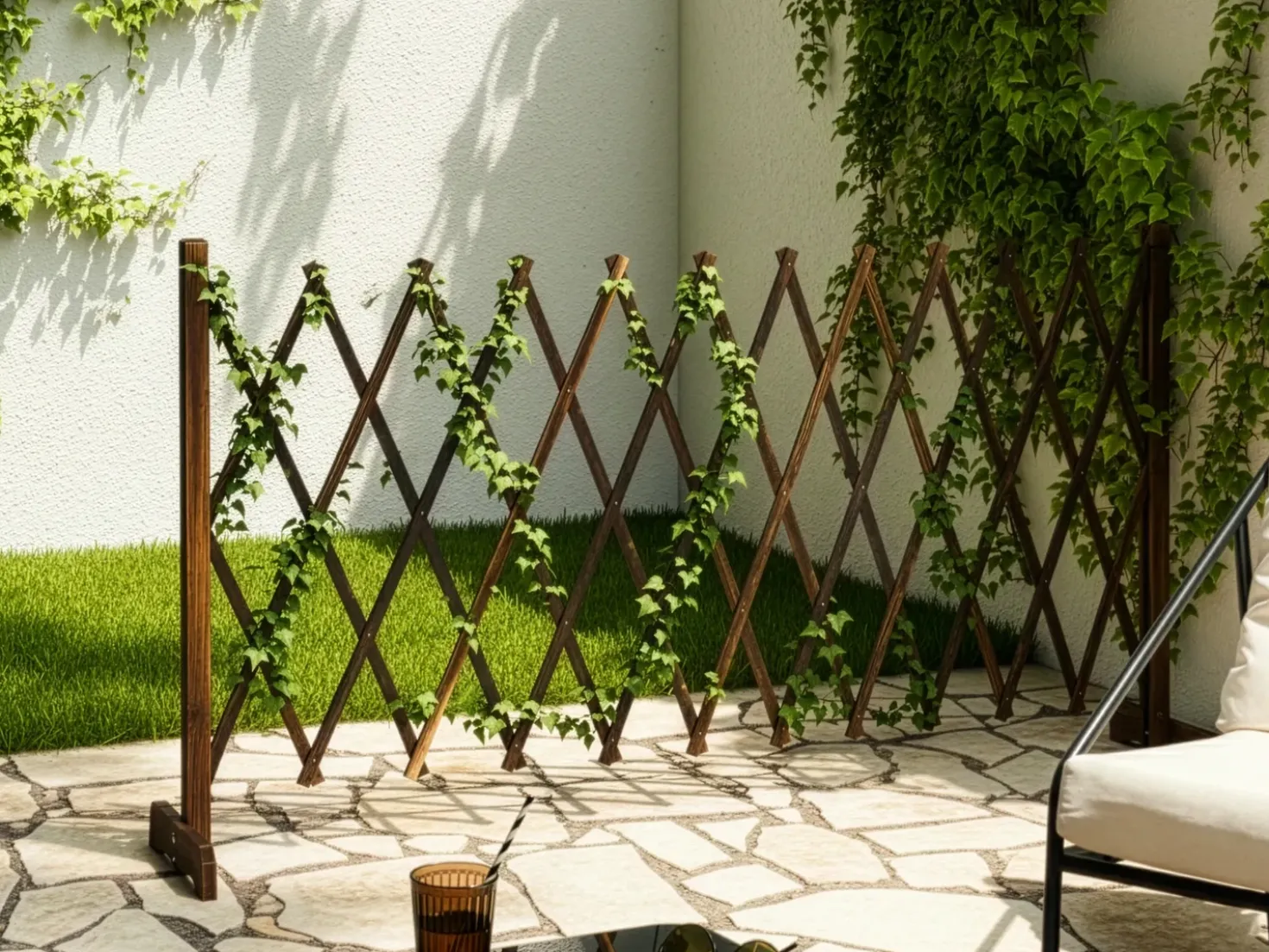 Pergola da giardino SCIOLZE Estensibile Marrone scuro