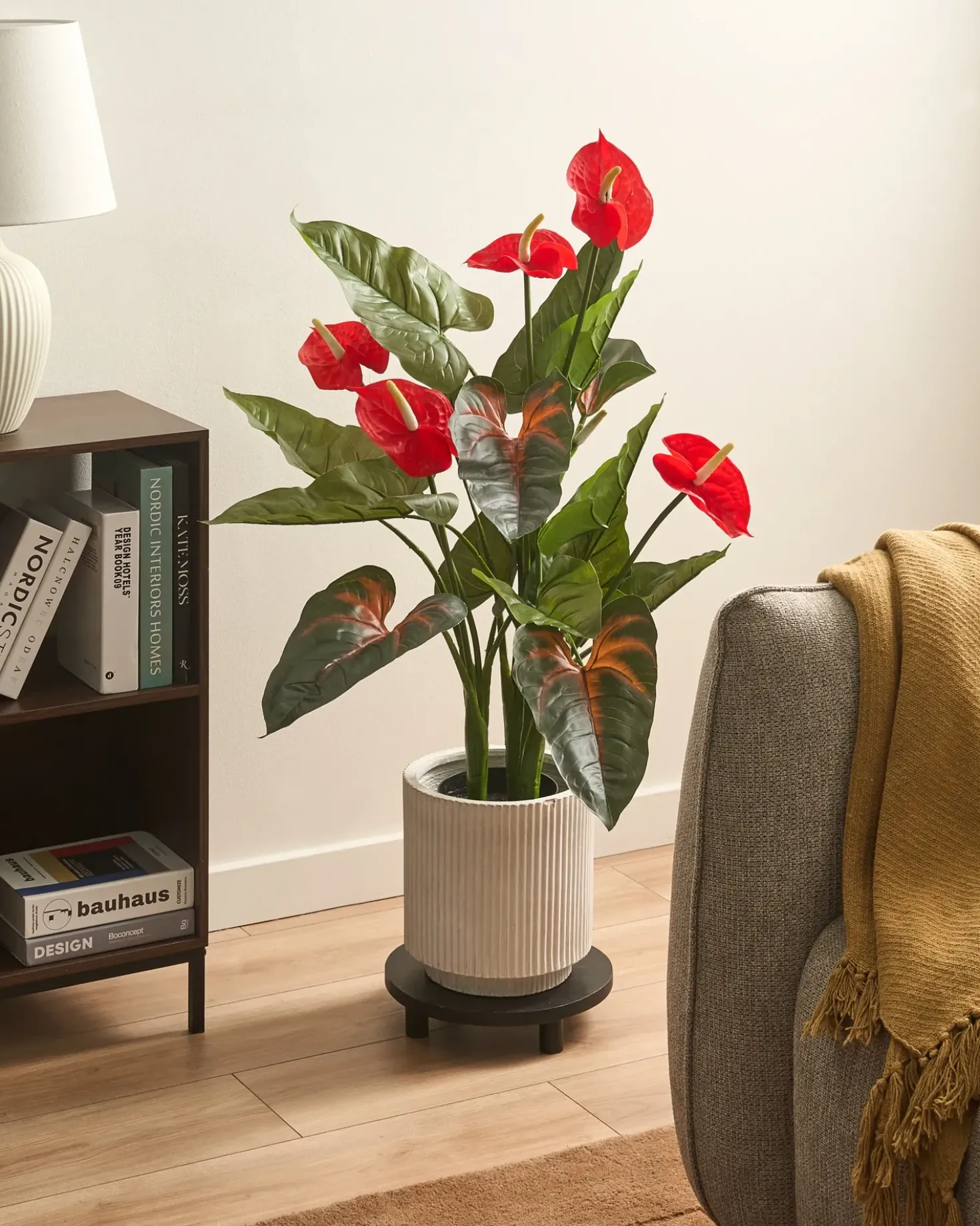 Pianta artificiale ANTHURIUM 95 cm Verde