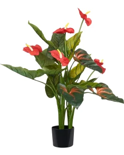 Pianta artificiale ANTHURIUM 95 cm Verde