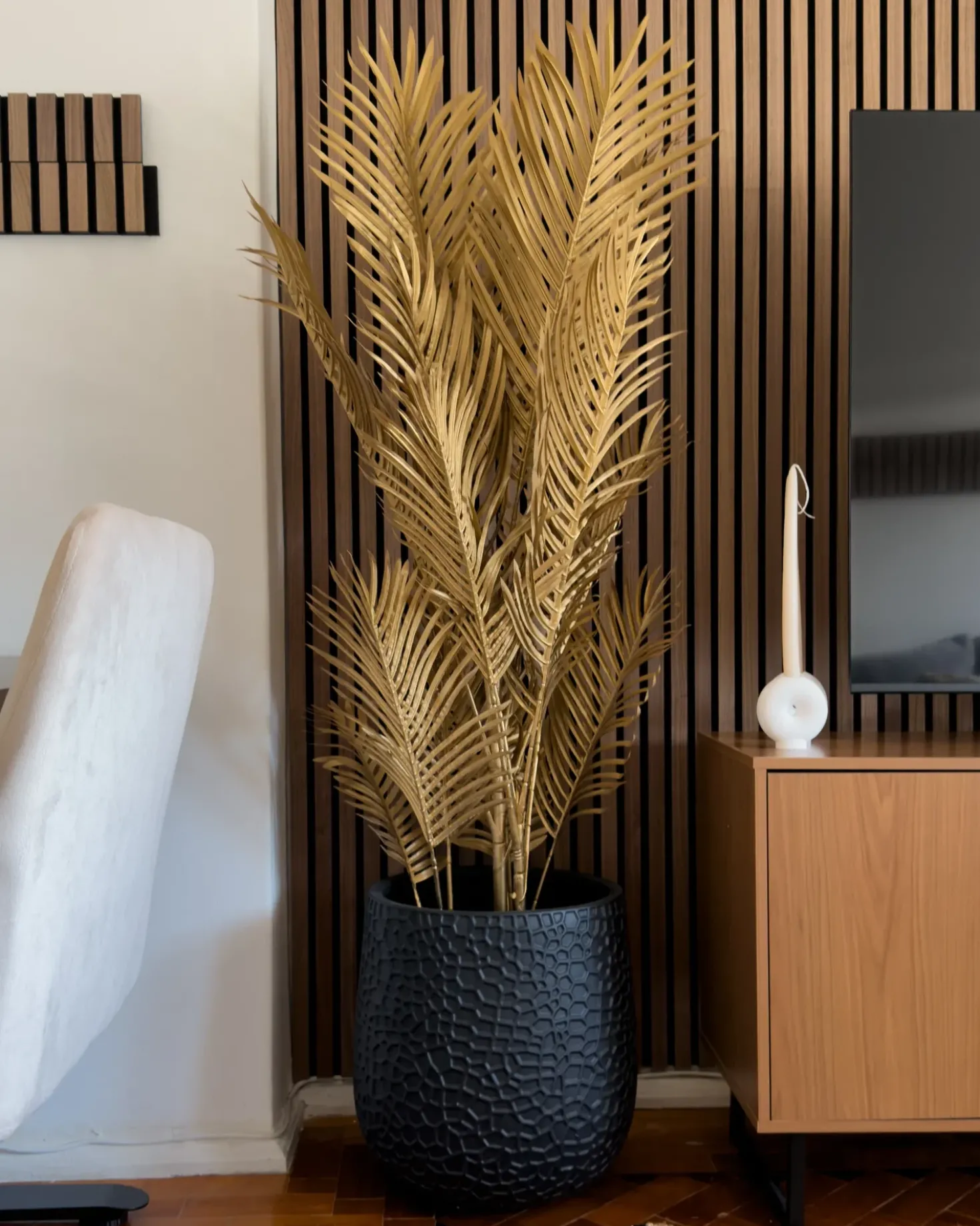 Pianta artificiale ARECA PALM 160 cm Oro