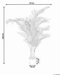 Pianta artificiale ARECA PALM 160 cm Oro