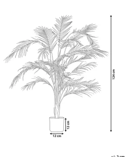 Pianta artificiale ARECA PALM 124 cm Verde