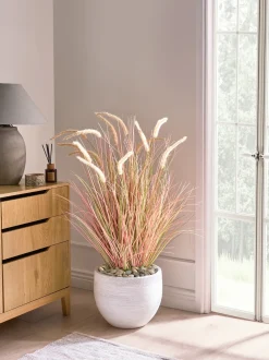 Pianta artificiale BRISTLEGRASS 120 cm Arancione