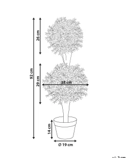 Pianta artificiale BUXUS BALL TREE 92 cm Verde