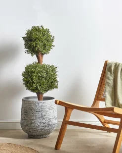 Pianta artificiale BUXUS BALL TREE 92 cm Verde