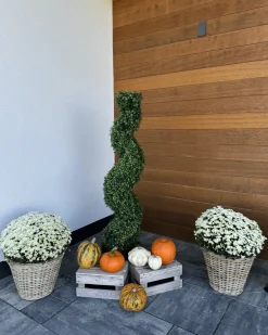 Pianta artificiale BUXUS SPIRAL TREE 98 cm Verde